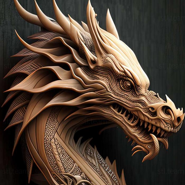 3D model Asian Dragon (STL)